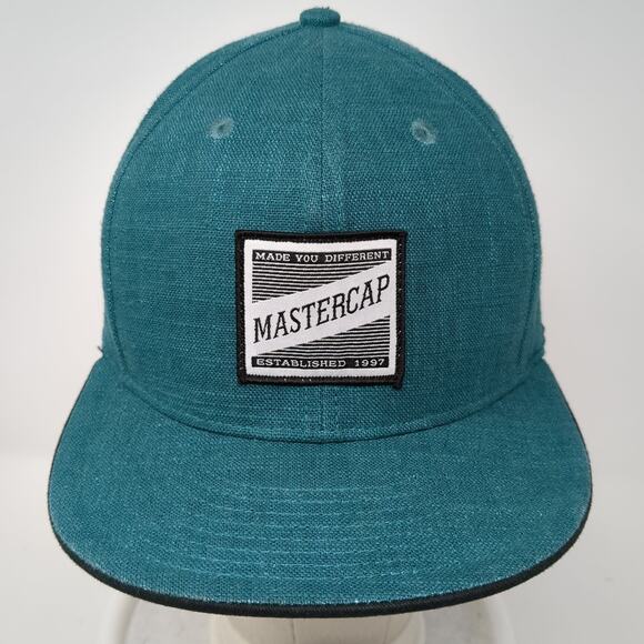Master Cap Headwear Snapback Cap Blue One Size Adjustable Embroidered 6 Panel - Picture 2 of 9